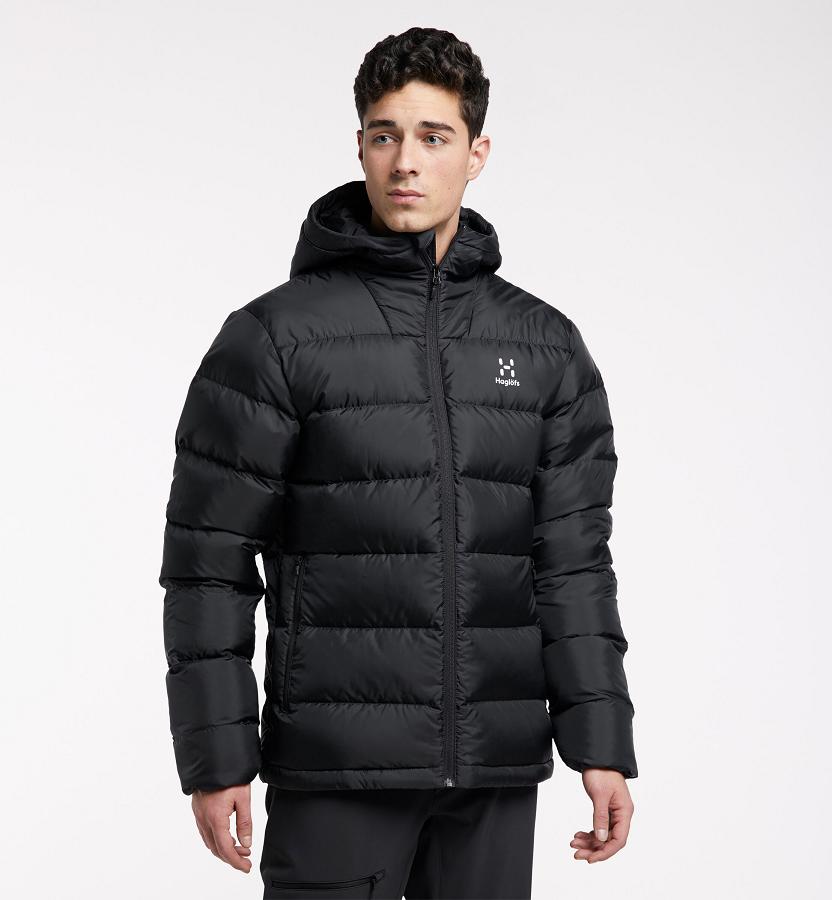 Haglöfs Mens Bield Down Jacket Black New Zealand 37960WUCA